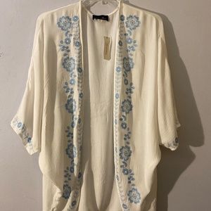 White and Blue Kimono